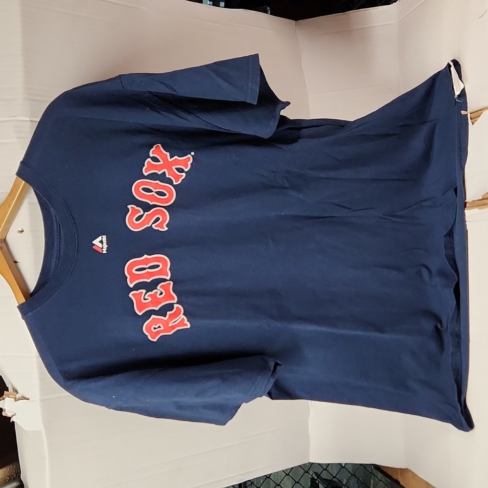 EUC Majestic Boston Redsox #19 Bradley Jr. Men's sz XL Tshirt 100% cotton
